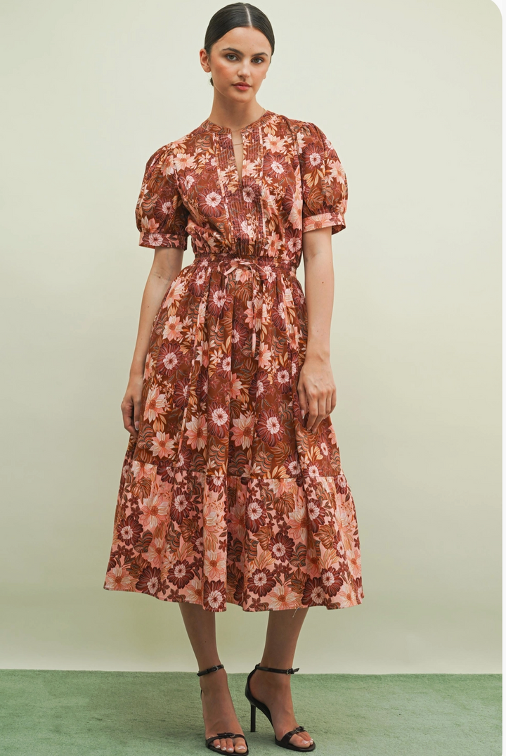 Penny Flora Midi Dress