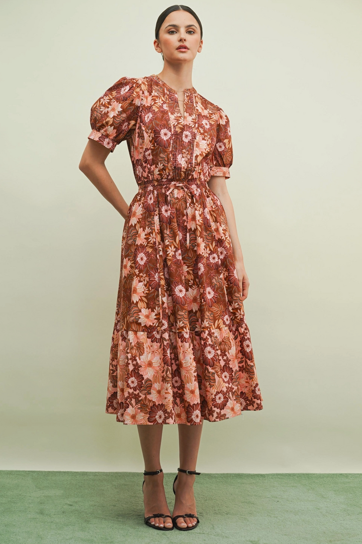 Penny Flora Midi Dress