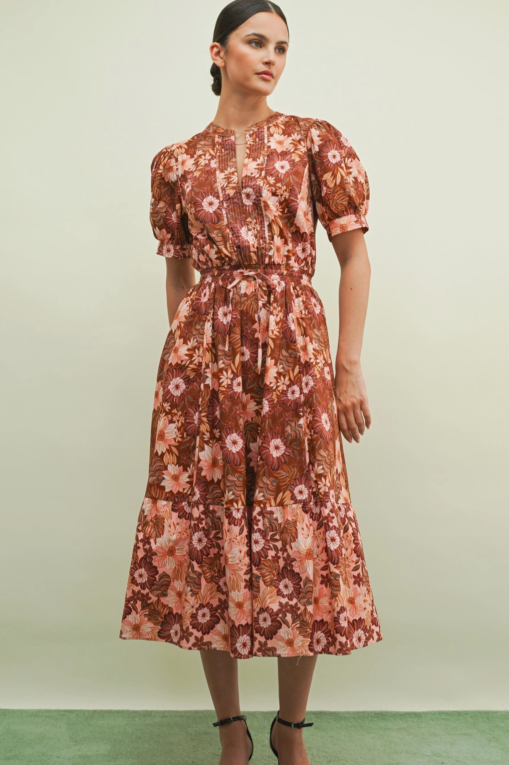 Penny Flora Midi Dress