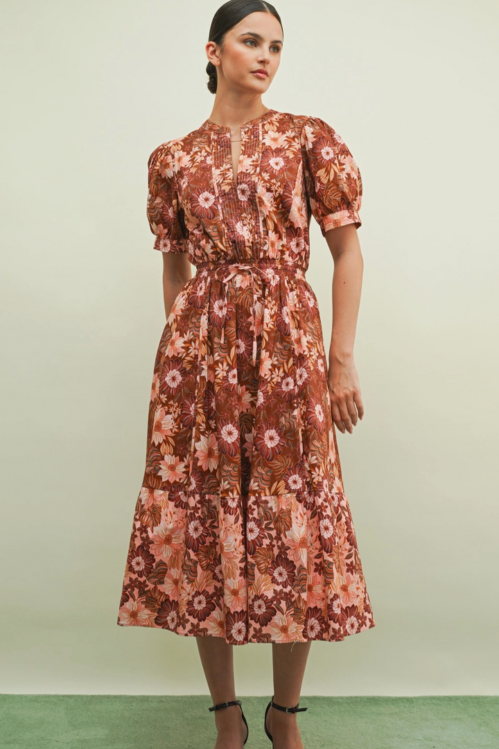 Penny Flora Midi Dress