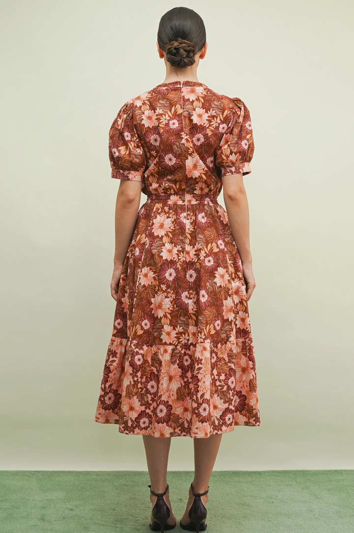 Penny Flora Midi Dress