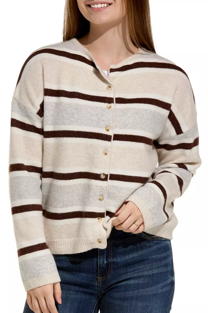 June Striped Cardigan