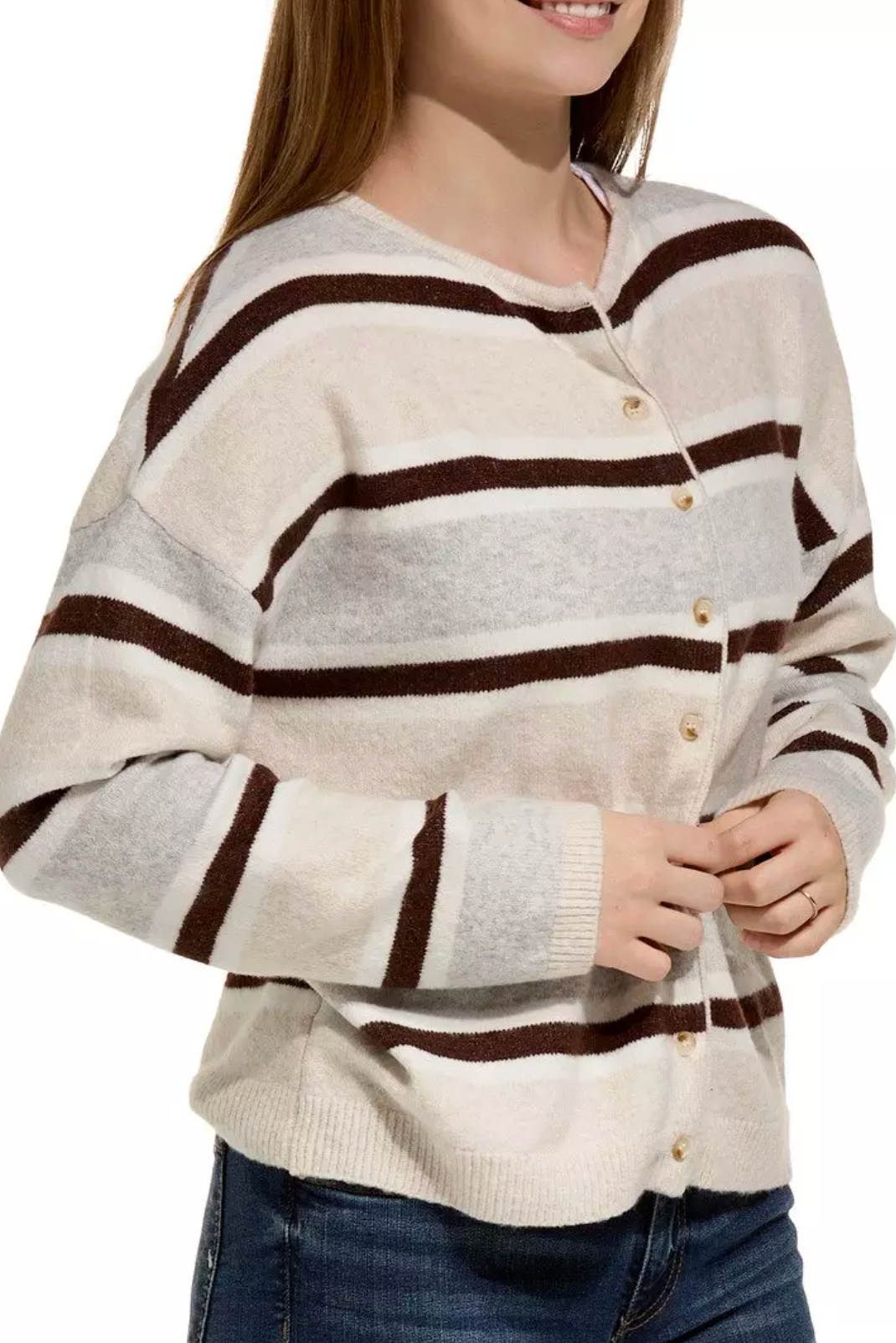 June Striped Cardigan
