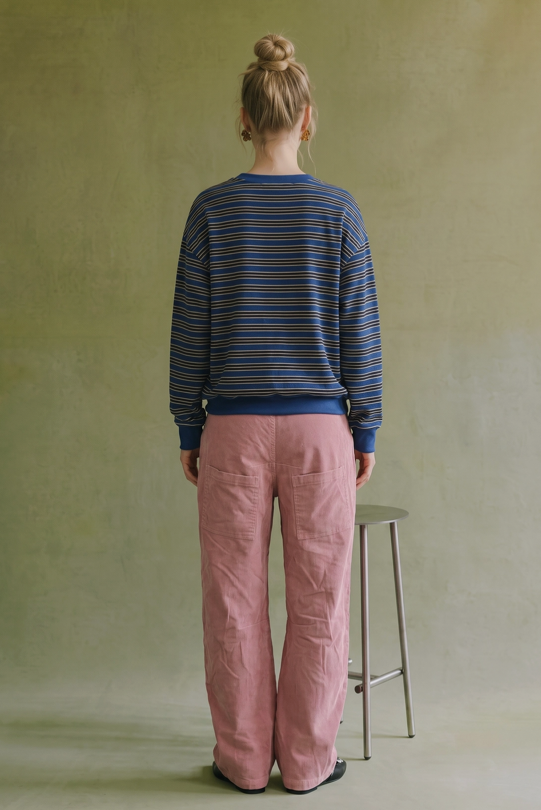 Ava Striped Sweatshirt