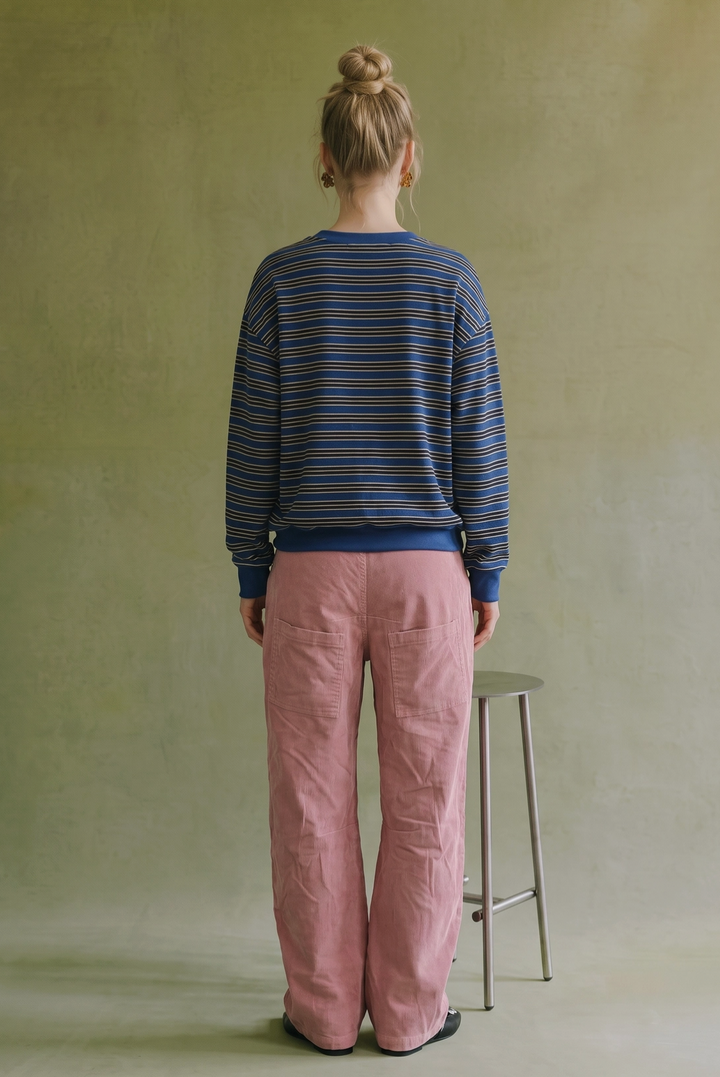 Ava Striped Sweatshirt