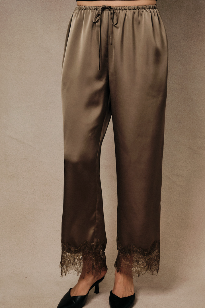 Dawn Lace Hem Pants