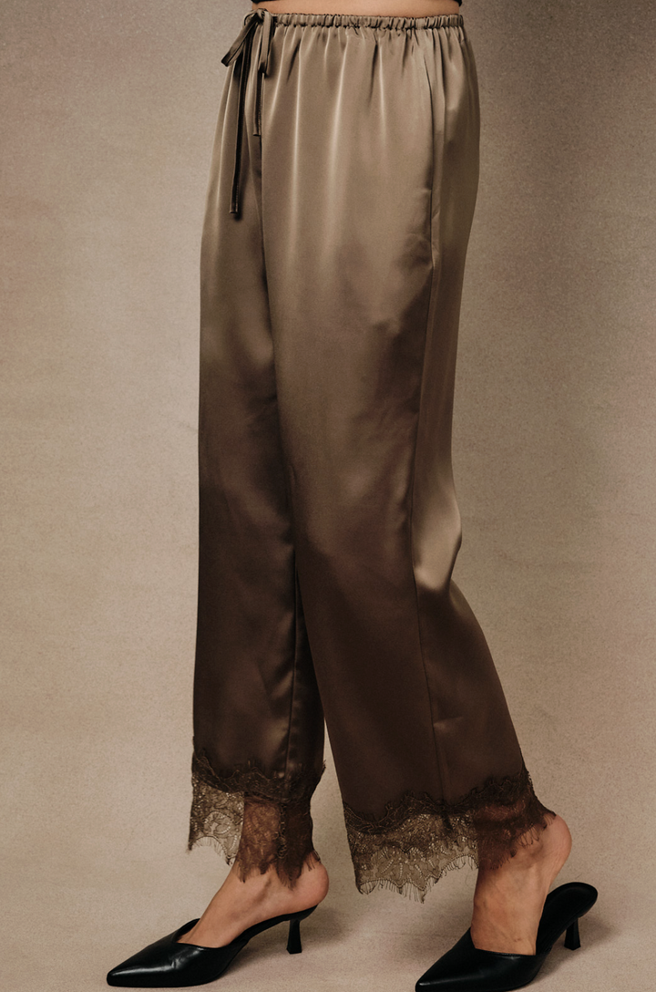 Dawn Lace Hem Pants
