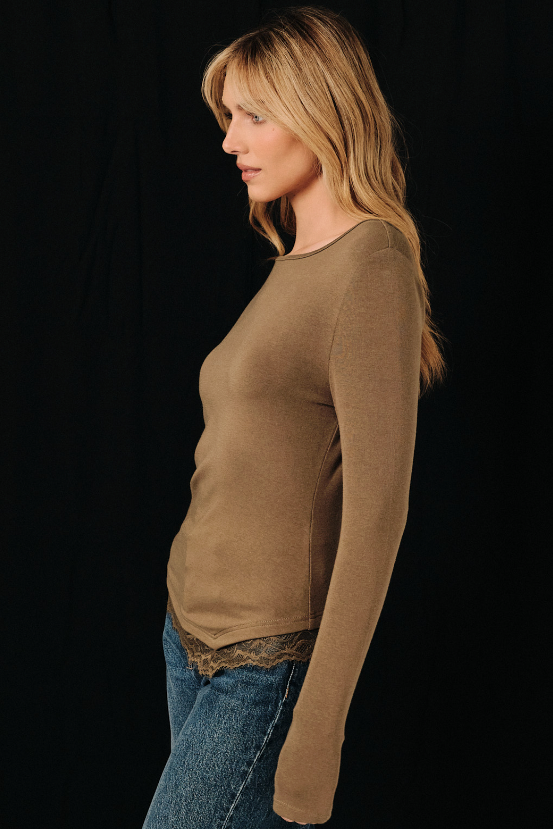 Ellie Asymmetrical Trim Top