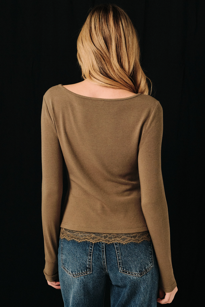 Ellie Asymmetrical Trim Top