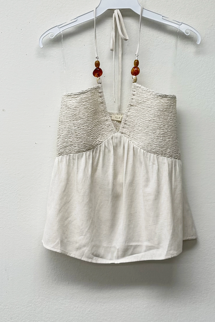 Ashton Smocked Halter Top