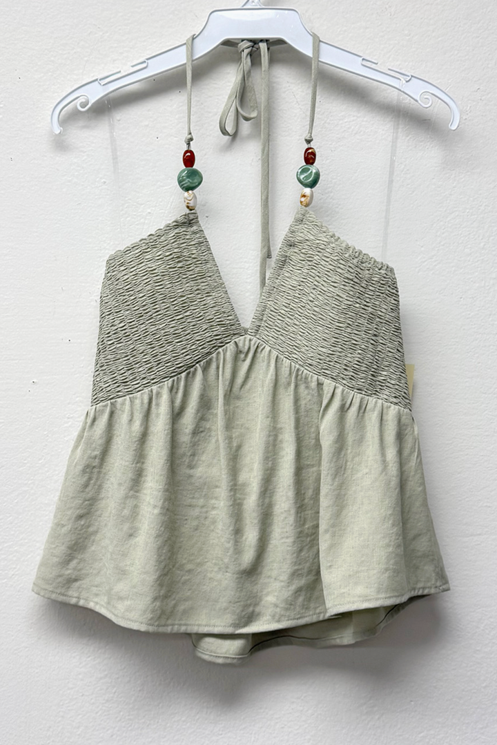 Ashton Smocked Halter Top
