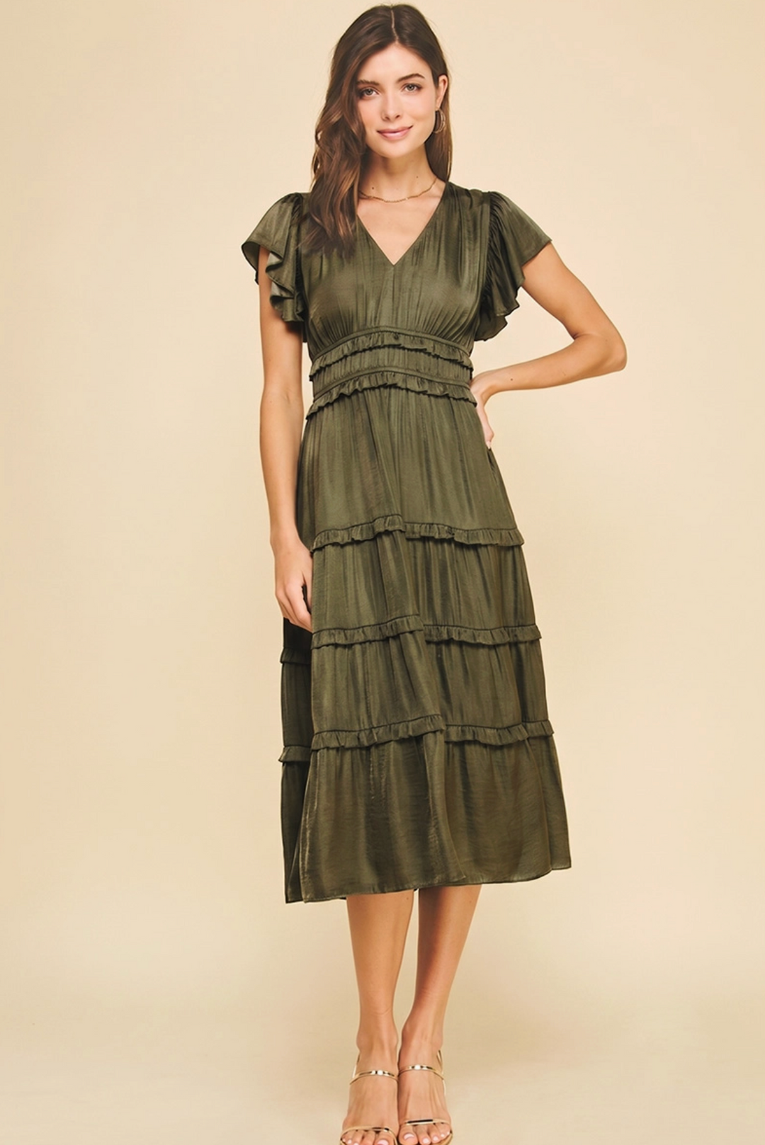 Lainey Tiered Midi Dress