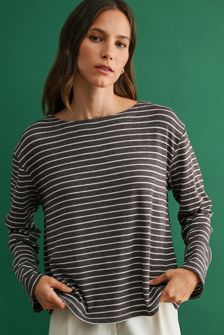 Tillie Striped Knit Top