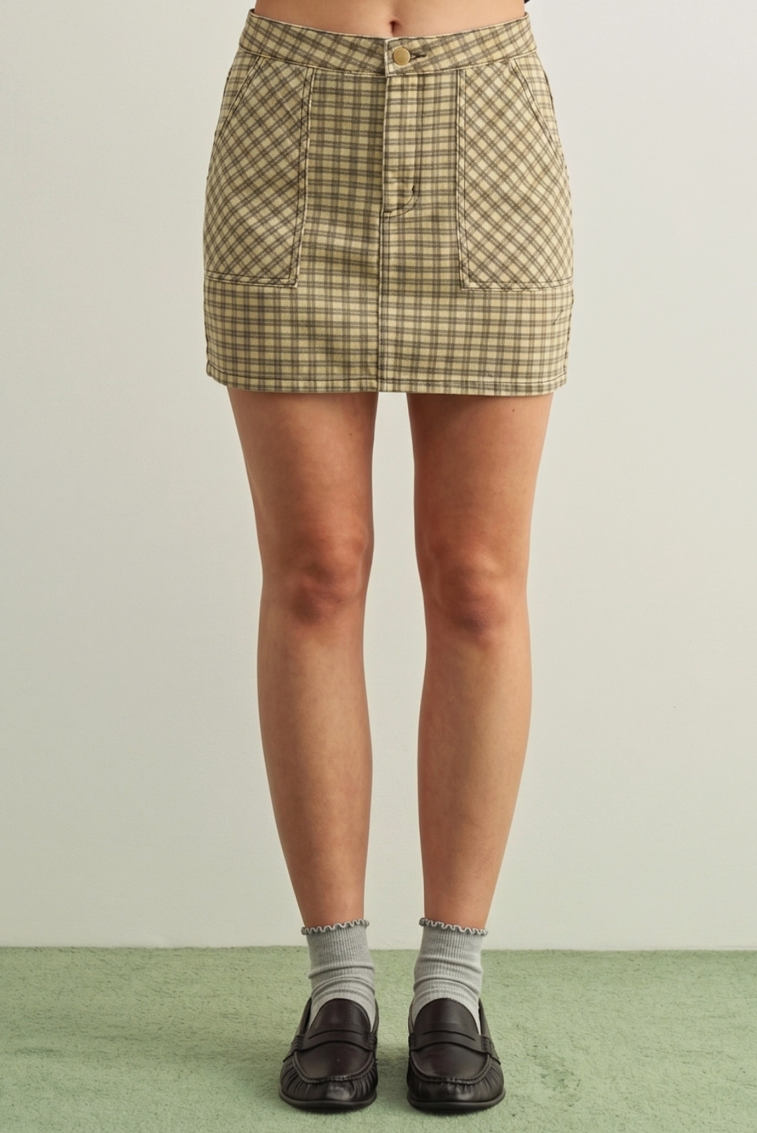 Harlowe Mini Checker Skirt