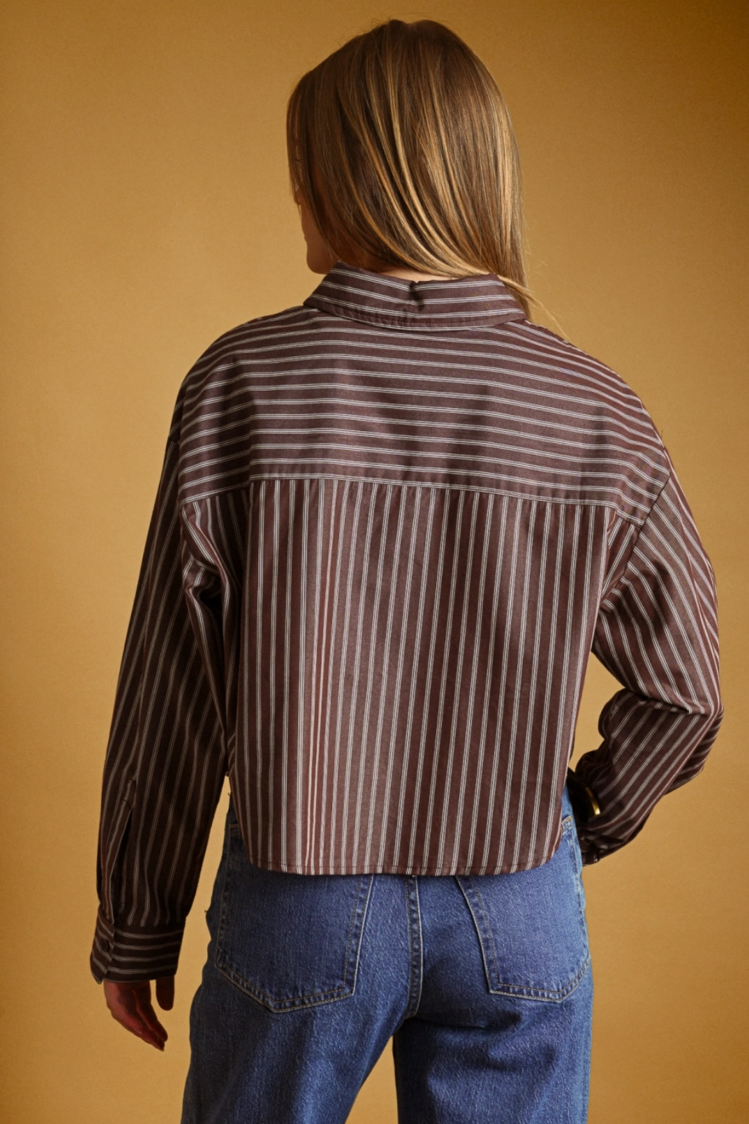 Minnie Cropped Button Up Shirt
