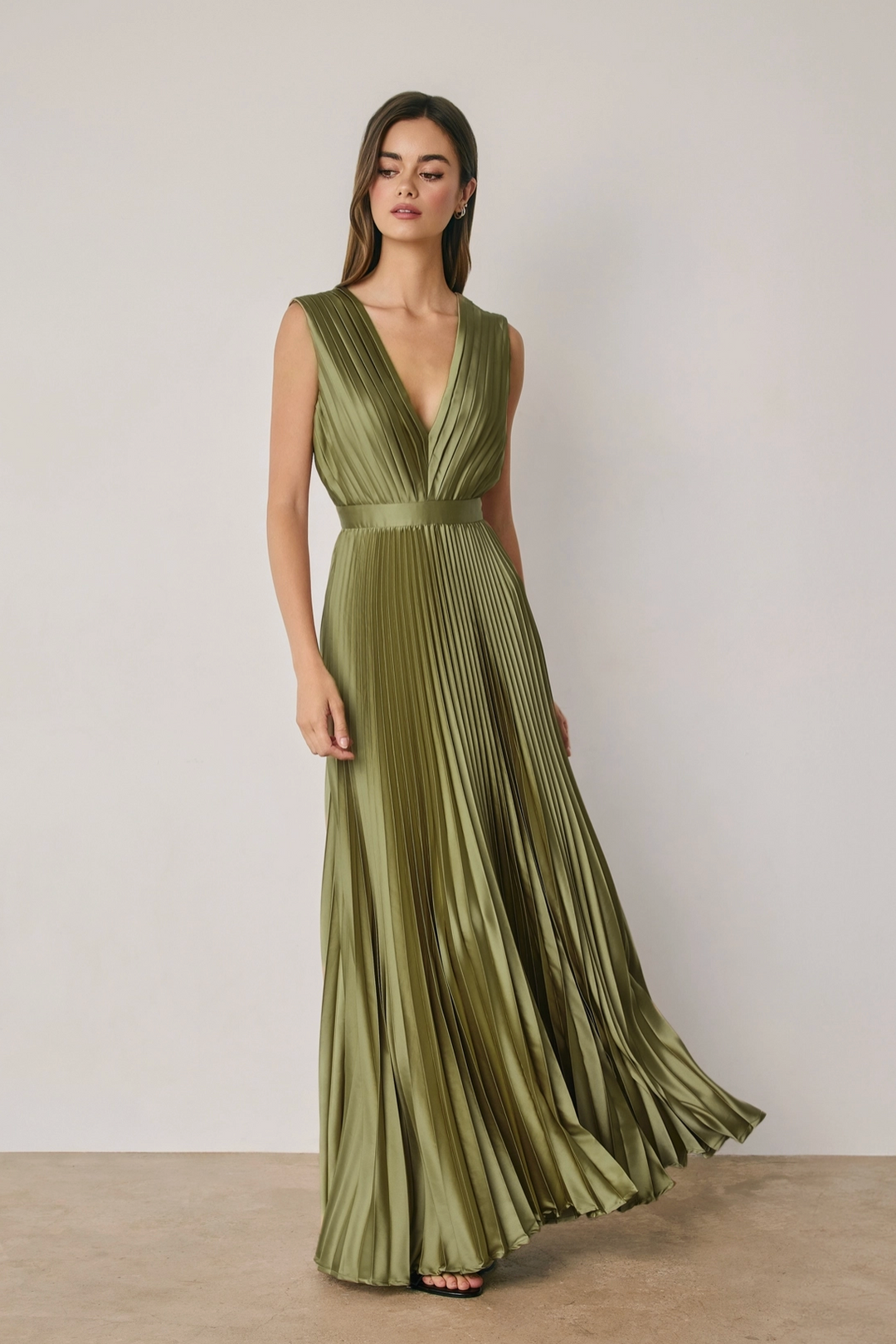 Kat Pleated Maxi Dress