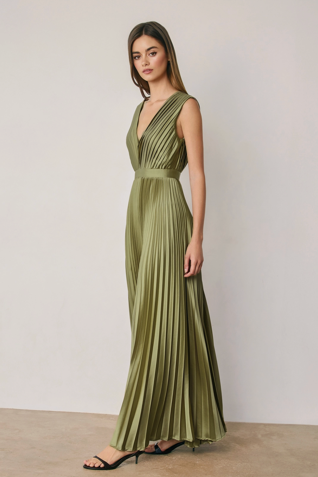 Kat Pleated Maxi Dress