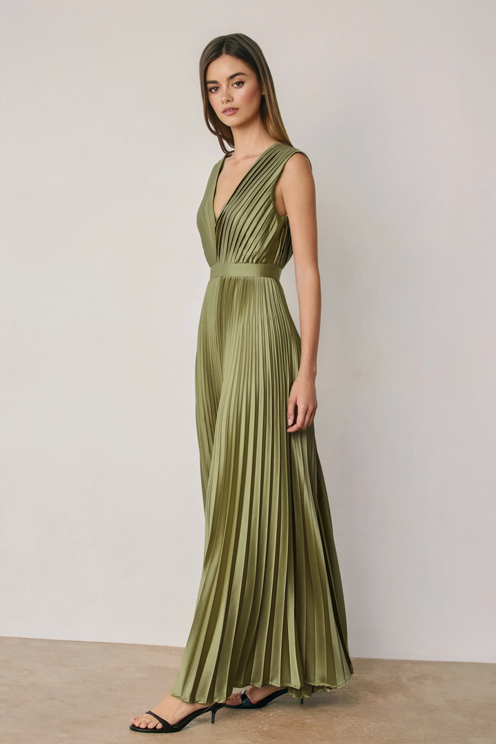 Kat Pleated Maxi Dress