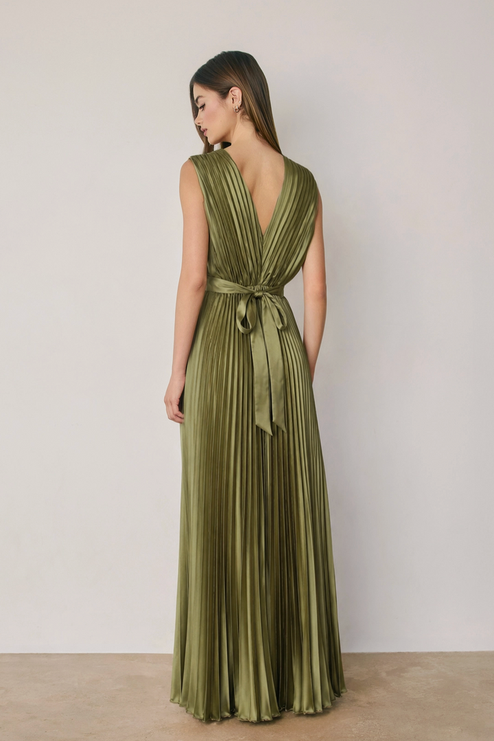 Kat Pleated Maxi Dress