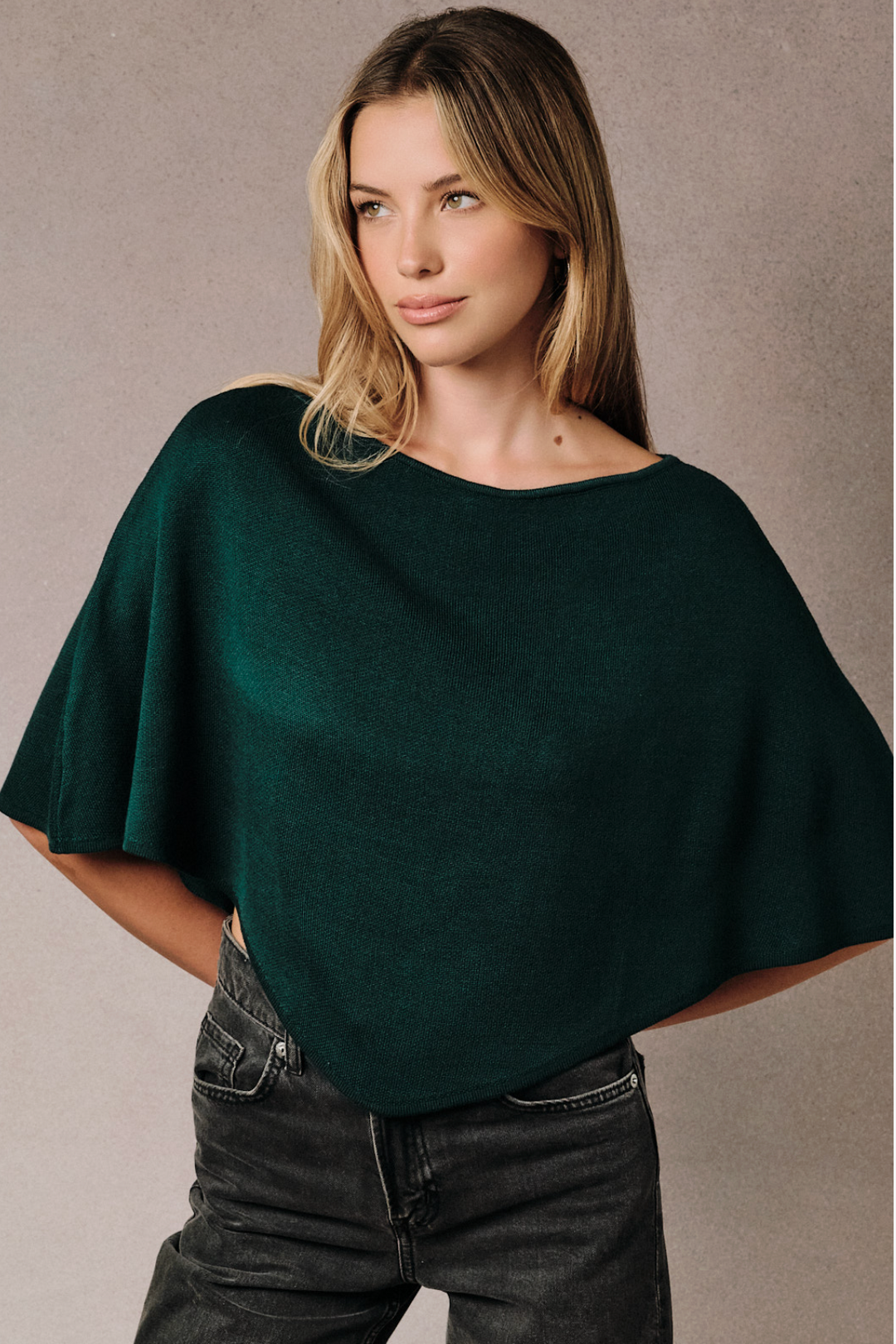 Henri Boat Neck Poncho