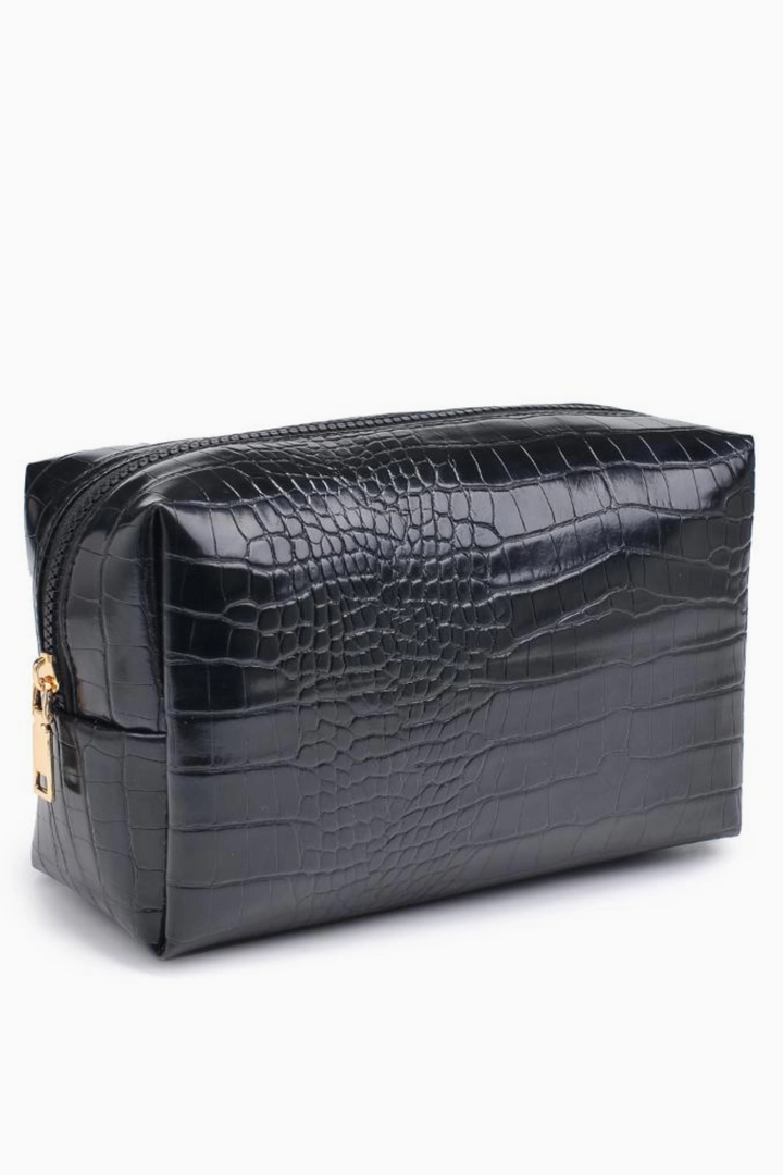 Croc Chic Cosmetic &amp; Travel Pouch