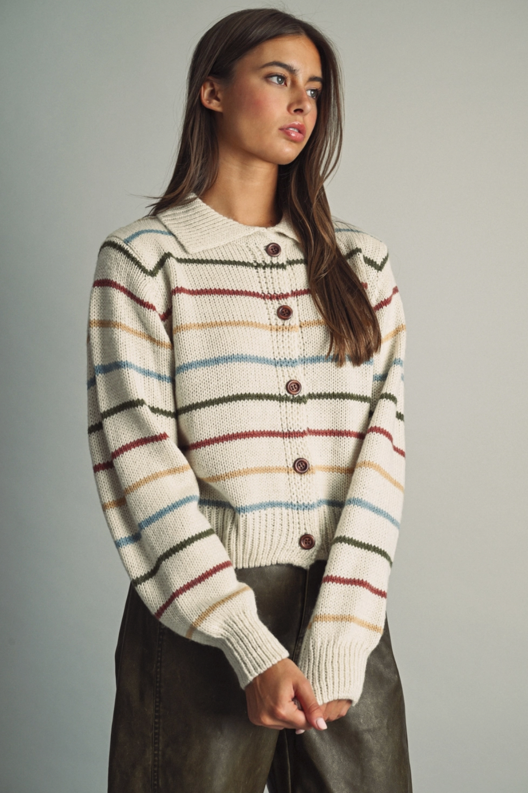 Bella Striped Cardigan