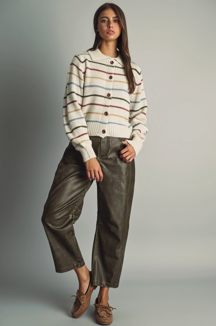 Bella Striped Cardigan