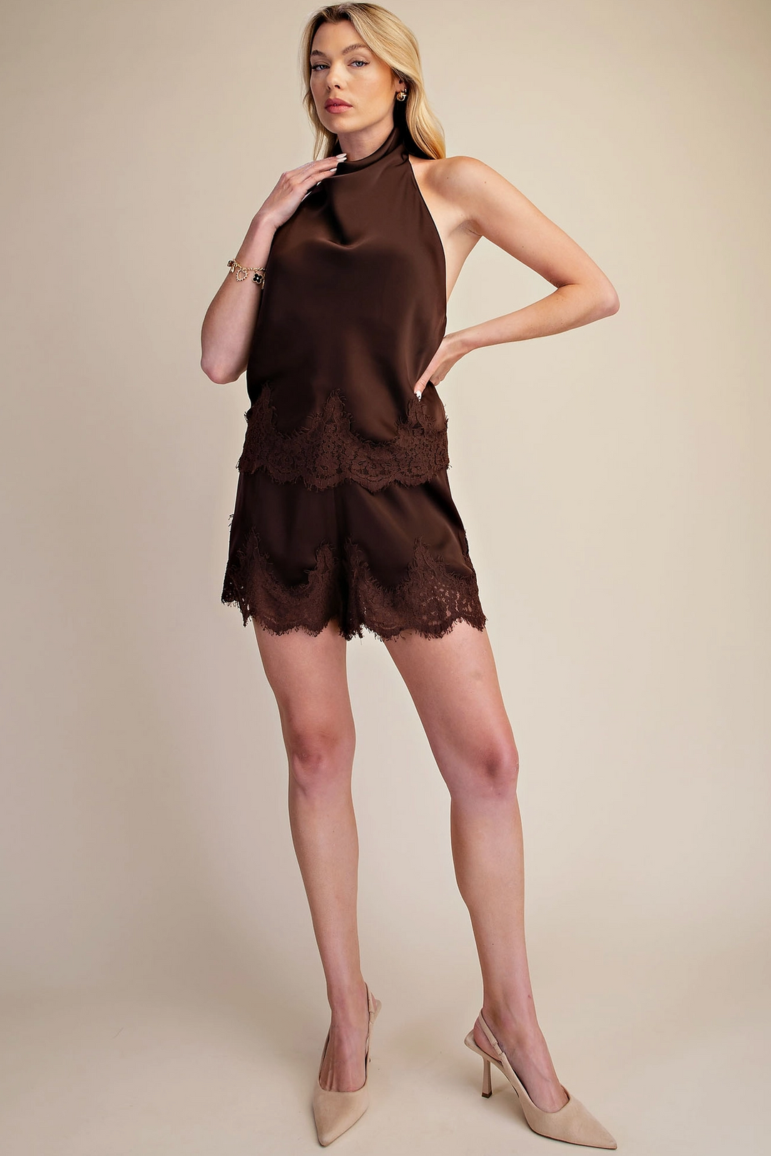 Jessica Lace Trim Shorts