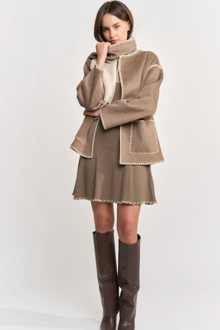 Wendy Oversized Coat w/ Scarf