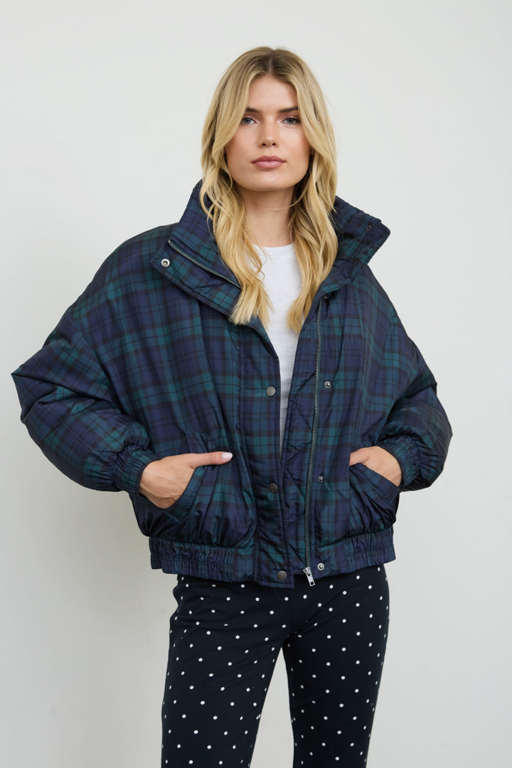 Belle Plaid Puffer Jacket