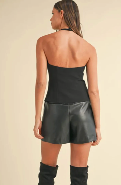 Jewel Bow Halter Top