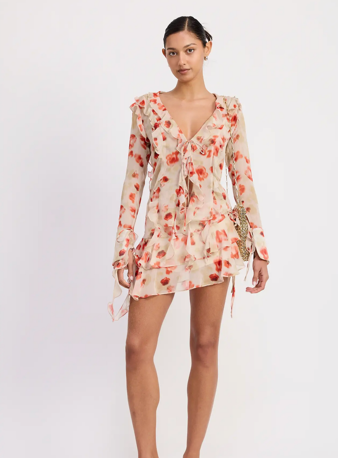 Ruffle Tie Blouse