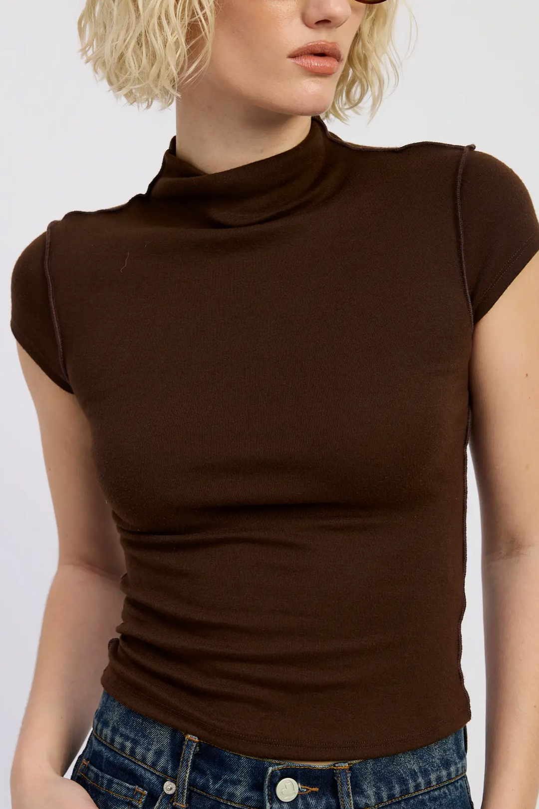 Mock Neck Top