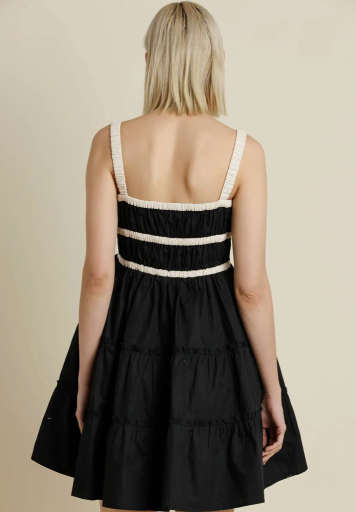 Contrast Mini Dress