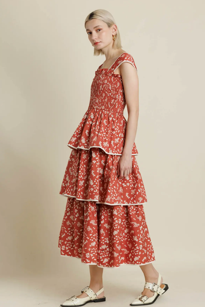 Sonia Tiered Midi Dress