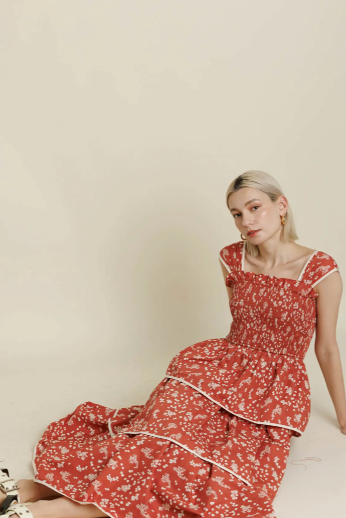 Sonia Tiered Midi Dress