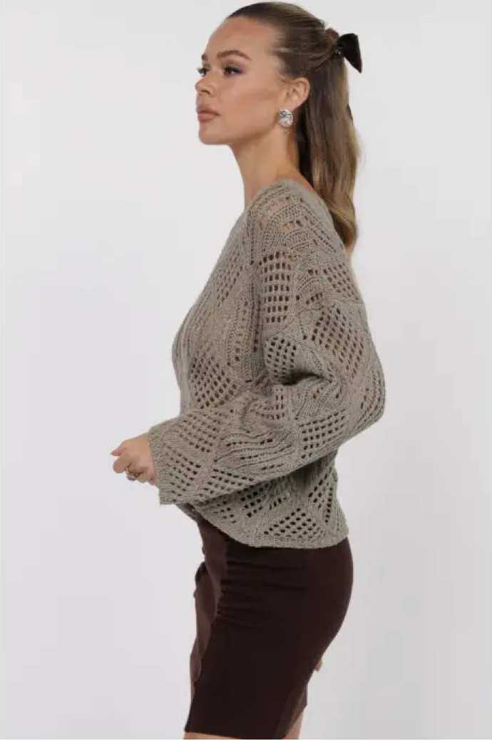 Jaida Open Knit Sweater