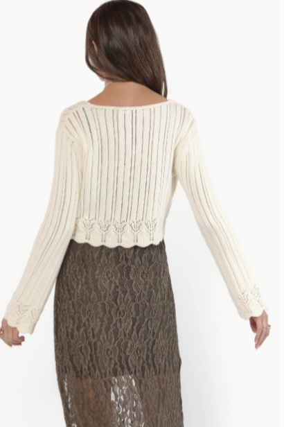 Chamomile Front-Tie Cardigan
