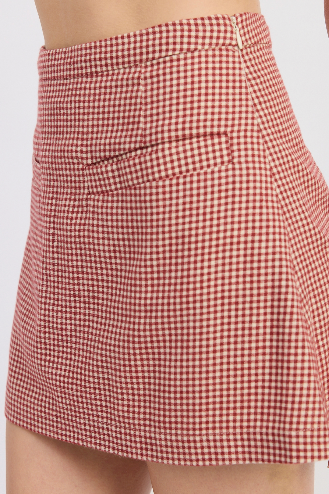 Gingham Mini Skirt