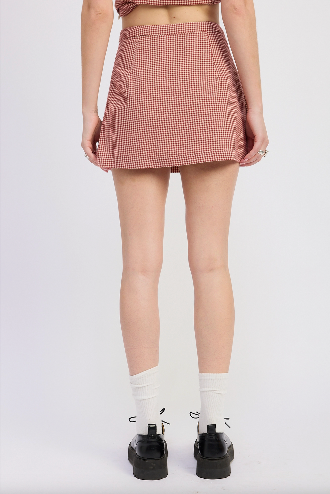 Gingham Mini Skirt