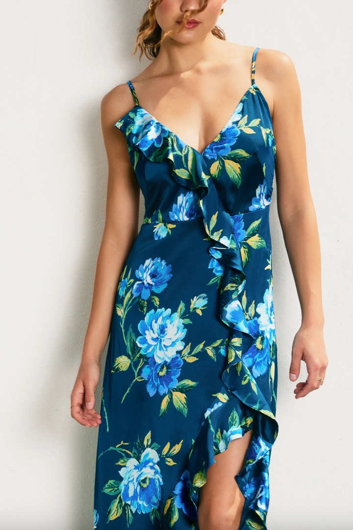 Last Dance Ruffle Maxi Dress