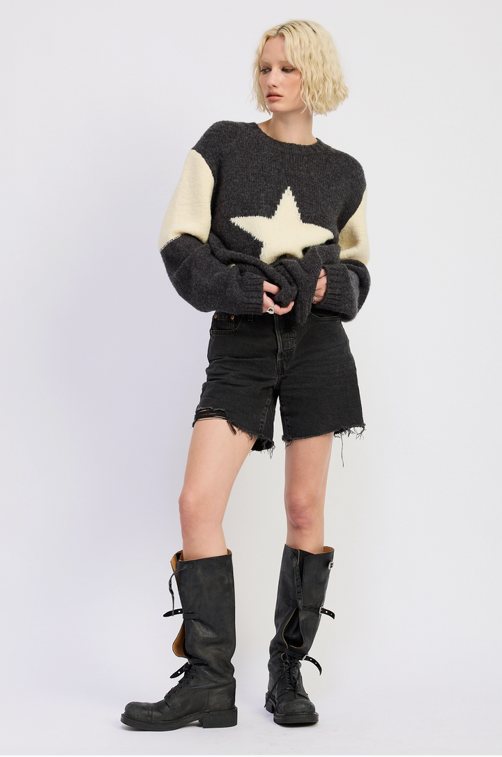 Oversized Star Sweater