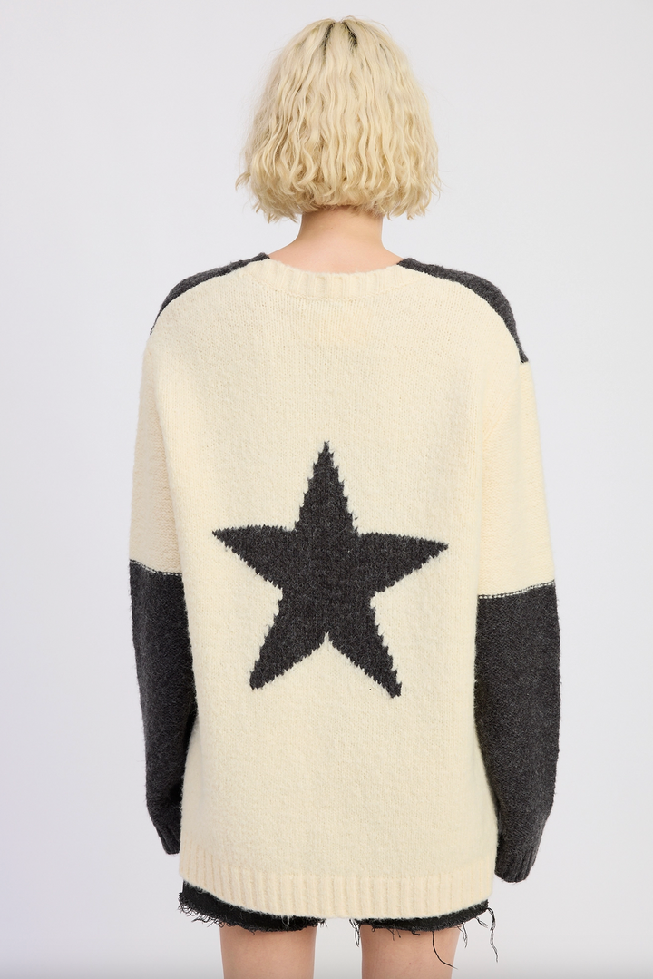 Oversized Star Sweater