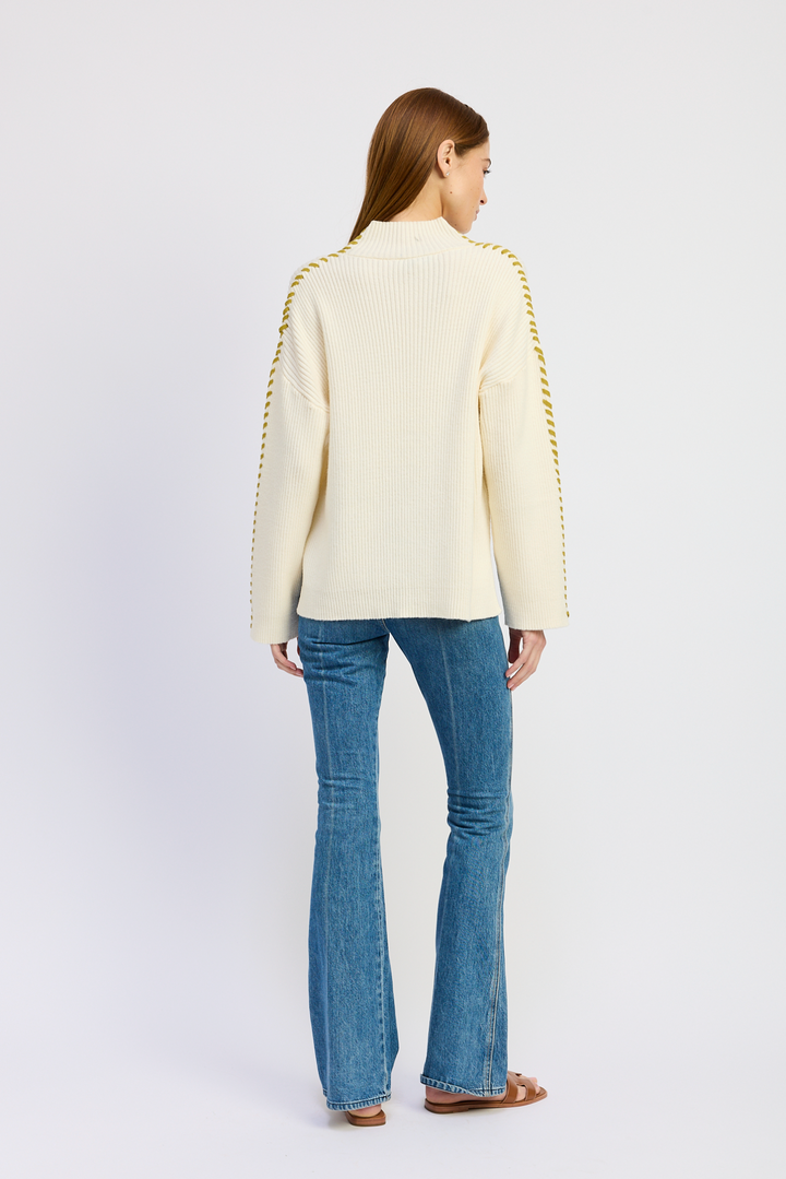 Rosalie Whip Stitch Sweater