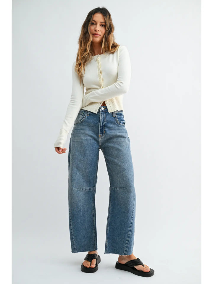 Eveline - Barrel Jean w/ Seams