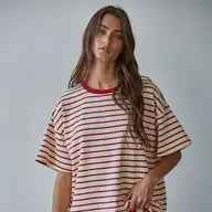 Catalina Knit Cotton Short Sleeve Top