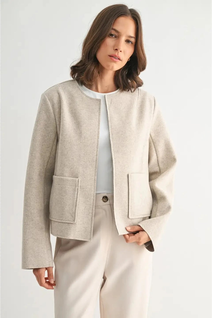 Cropped Wool Jacket