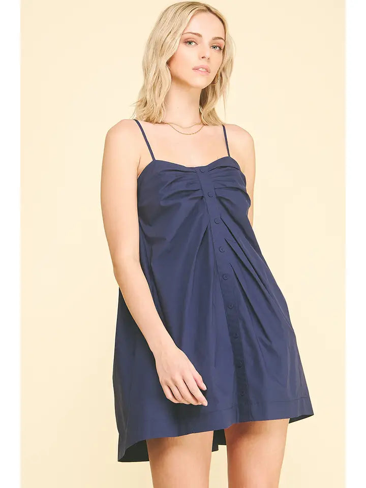 Maya Button Down Mini Dress