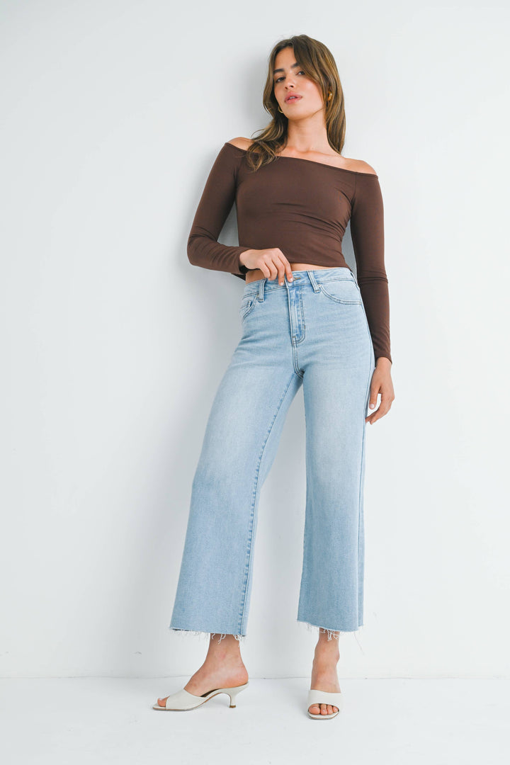 Jessica - Slim Wide Leg Jeans