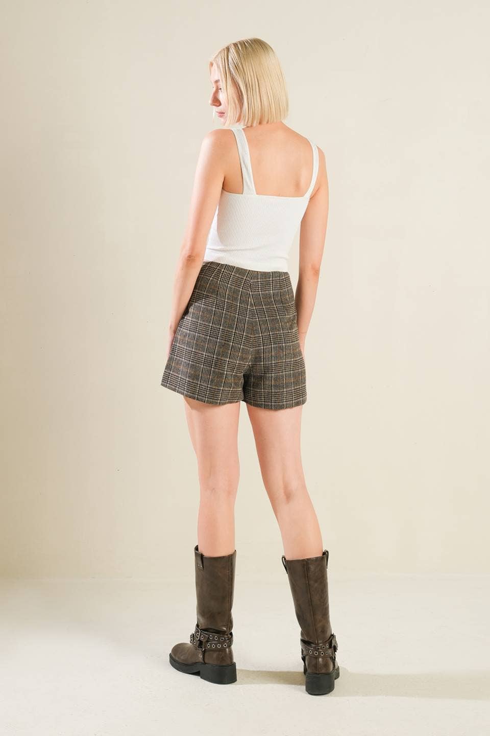 Paige Plaid Mini Skort